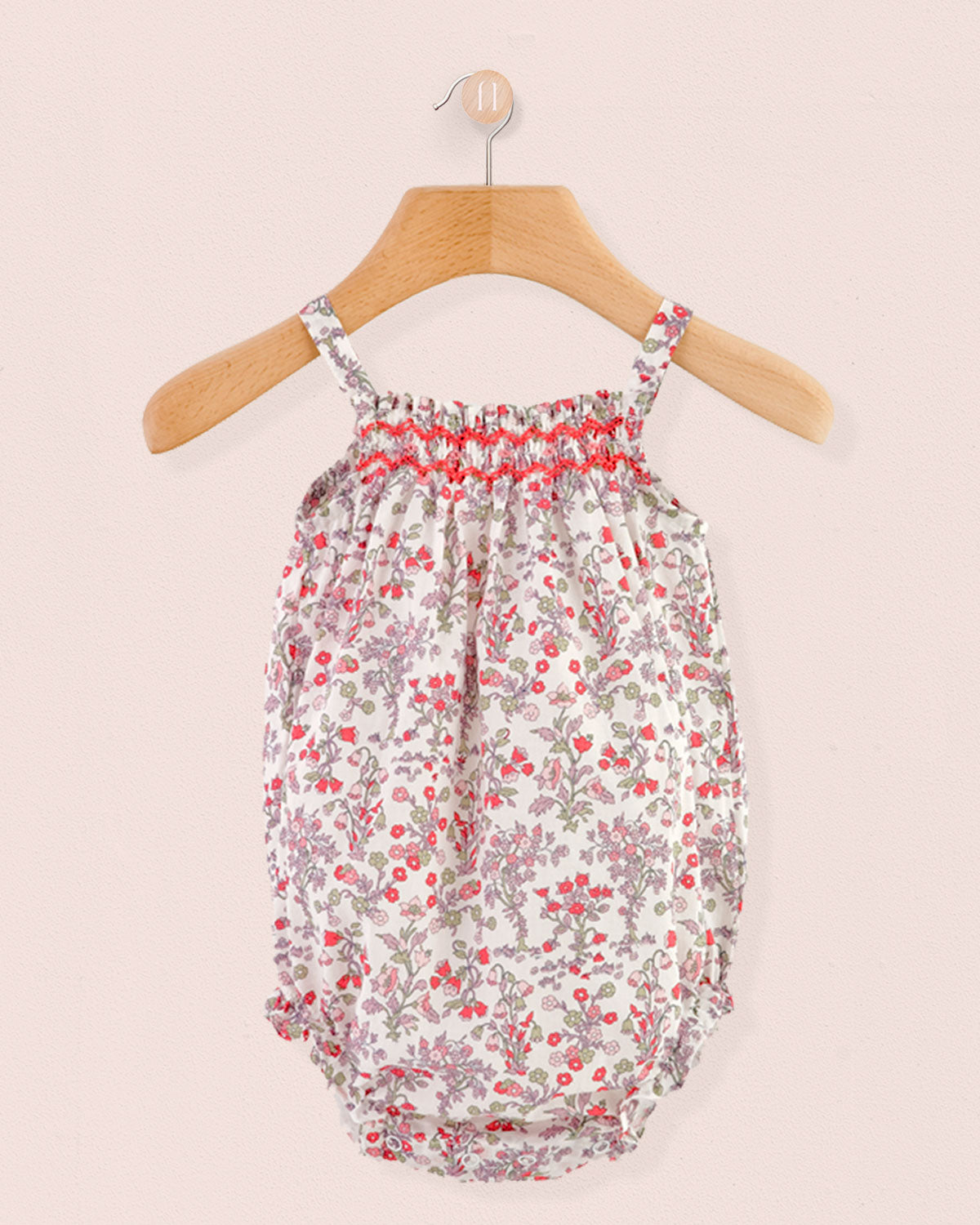 Joyeuse Liberty Chamomile Smocked Bubble